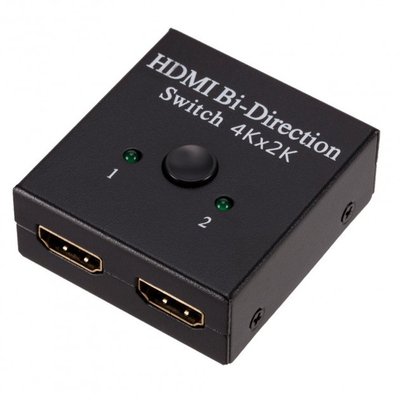 HDMI свiч комутатор 4K 2в1 двонаправлений 4588 фото